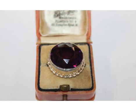 Charles Horner, Chester 1914 Sterling silver and paste set brooch 