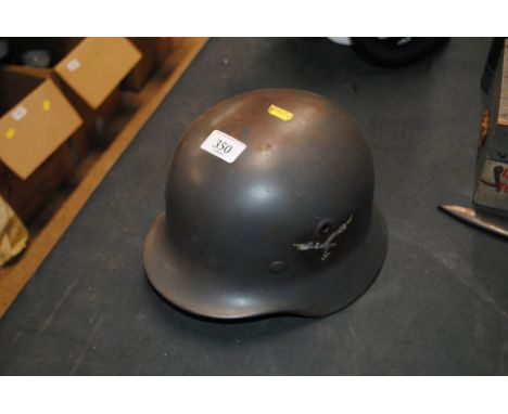 A German WWII Luftwaffe double decal helmet