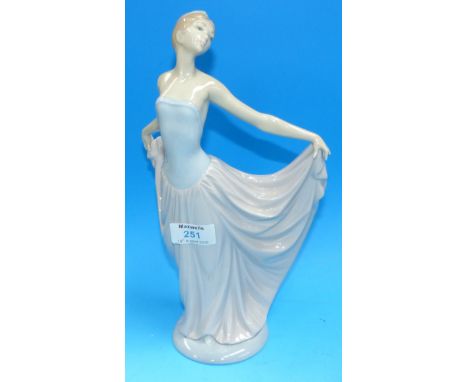 A Lladro figure:  female dancer