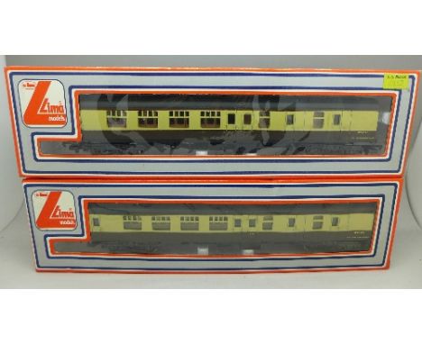 Two Lima OO scale 30/5333/W railway coaches, boxed