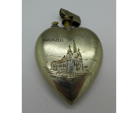 A heart shaped lighter, Maria Zell