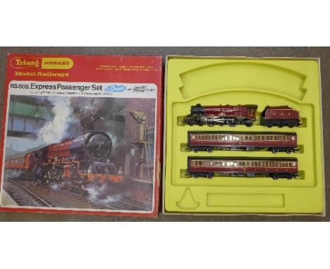 A Tri-ang Hornby OO scale RS 609 Express Passenger set, boxed, lacking track