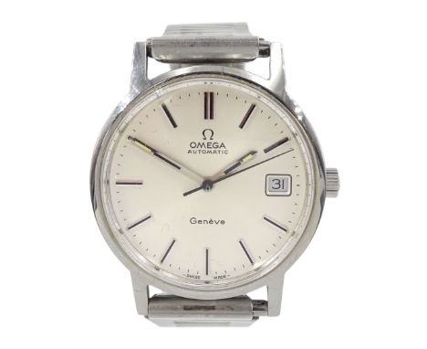 Omega Geneve gentleman's stainless steel automatic presentation wristwatch, Ref. 166.0163, serial No. 35435710, Cal. 1012, si