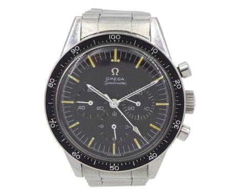 Omega Speedmaster stainless steel, manual wind chronograph wristwatch, circa 1966, Ref. ST 105.003-65 Cal. 321, serial No. 24