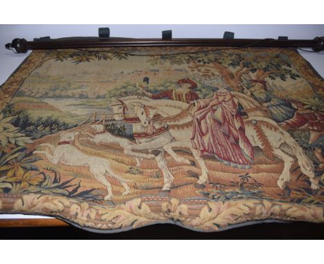 A 'The Royal Hunt Tapestry' by Marc Waymel Created exclusively for The Franklin Mint, the intricate woven tapestry depicting 