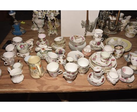 A large quantity of various ceramicsTo include Parragon teacups and saucers, Royal Vale plates and teacups, Royal Vale milk j