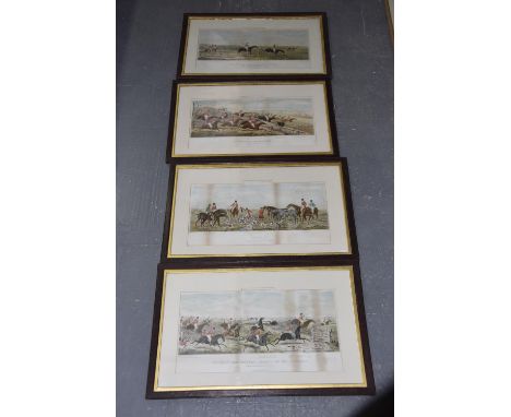 A series of Leicestershire hunting printsPrints to include 'The Death', 'Symptoms of a Scurry', 'The First Ten Minutes...shak
