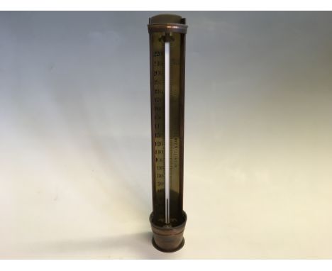 A Negretti &amp; Zambra, instrument maker of Queen Victoria and King Edward VII, thermometer, height 34.5cm. IMPORTANT: Onlin
