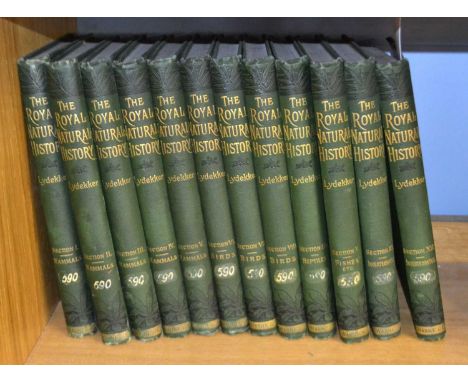 The Royal Natural History edited by R Lydekker 1894-1896 12 vols ovver 70 coloured plateesd and numerous engravings (some spo