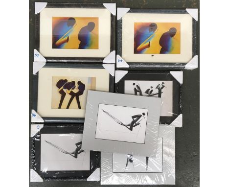 Jazz interest: Patrick Cirenna, five prints, 13x17.5cm 