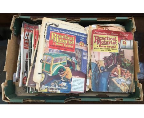 A collection of vintage motoring magazines to include 'Practical Motorist' and others 