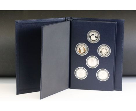 A Birmingham Mint Prince Charles &amp; Lady Diana sterling silver twelve coin proof set. 