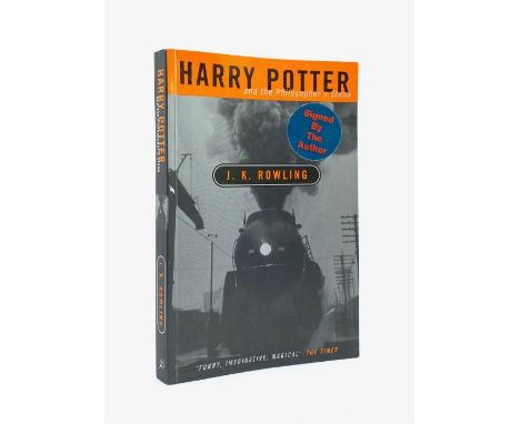 Rowling, J. K. Harry Potter and the Philosopher's Stone, first adult edition, first issue, signed by the author in black ink 