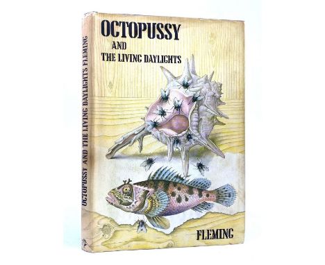 Fleming, Ian. Octopussy and The Living Daylights, first edition, London: Jonathan Cape, 1966. Octavo, publisher's imitation c