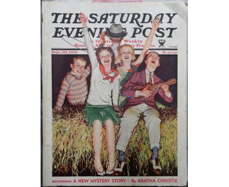The Saturday Evening Post. A collection of notable literary issues comprising: 30 Sep 1933, the first instalment of Murder in