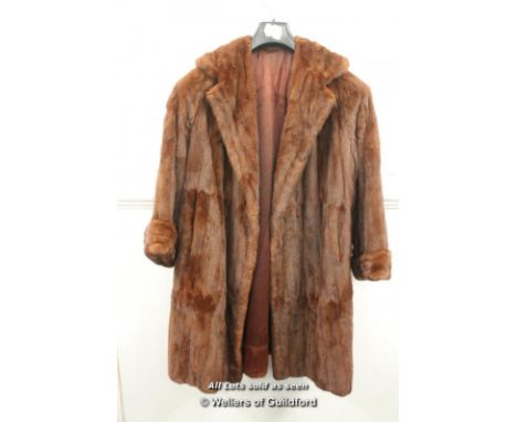 Fur coat, approx 93cm.