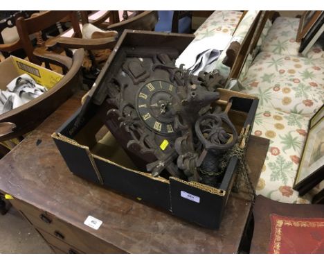 A carved Black Forest cuckoo clock  AF