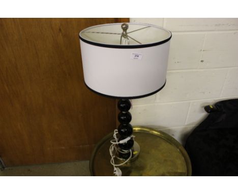 An Art Deco style table lamp and shade 