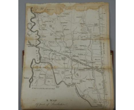 Stark (Adam).  The History and Antiquities of Gainsborough..., first edition, folding engraved frontispiece map, engraved pla