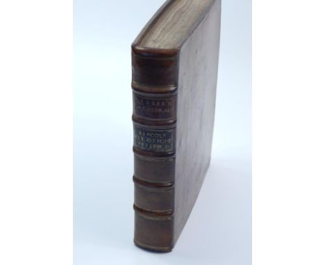 Willis (Brown). A Survey of the Cathedrals of Lincoln, Ely, Oxford and Peterborough .... FIRST EDITION, 12 folding engraved p