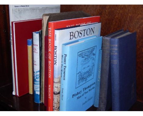Boston.- Thompson (Pishey) The Histories of Antiquities of Boston ....., plates, Boston 1856; Lambert (M.) Boston Tattershall