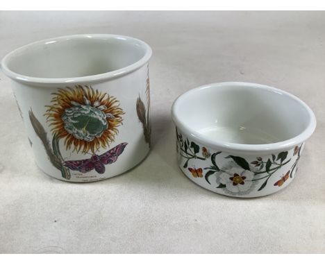 Two 1970s Portmerion ceramic planters. Largest 16cm(h)