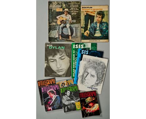 Thirty three copies of the Bob Dylan fanzine - The Telegraph from issue 23 to 55 with issue 53 missing, along with eight copi