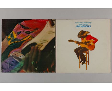 Two albums by Jimi Hendrix including Band of Gypsies, Track Records 1970, with some hairline scratches, marks and spindle wea