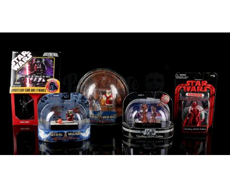 HASBRO - Four Holiday Edition figure sets and a special edition Father's Day two-pack figure set with greeting card. Sealed. 