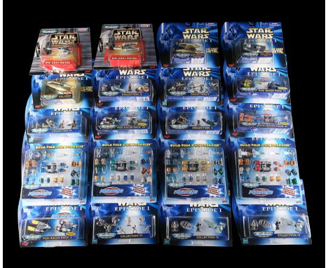 HASBRO/IDEAL - Twenty figure and vehicle sets from the Micro Machines Collection. Good - Slight yellowing. Dimensions: 21 cm 