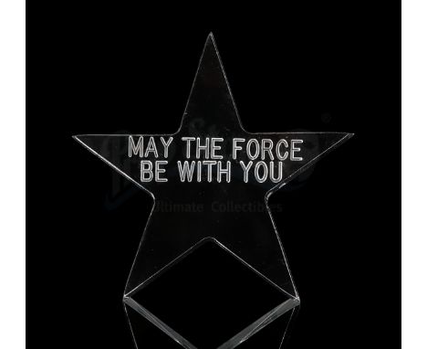 LUCASFILM - Acrylic stars like this were given to crew members as gifts upon completion of the film. Excellent. Dimensions: 1