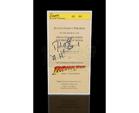 - The Royal Charity premiere was held on June 17th 1989 at the Empire in Leicester Square. Autographed by Michael Sheard and 