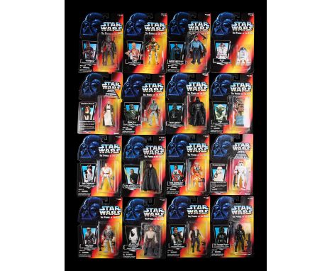 KENNER - Sixteen figures from the Power of the Force series. Excellent - Minimal edge wear. Dimensions: 23 cm x 15 cm x 3 cm 