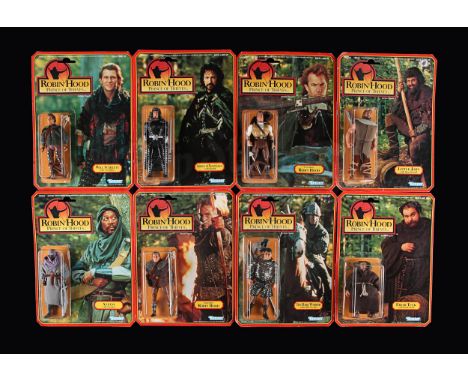 KENNER - Eight sealed figures. Punched cardback. Kenner created this line by largely recycling figure parts from their old Su