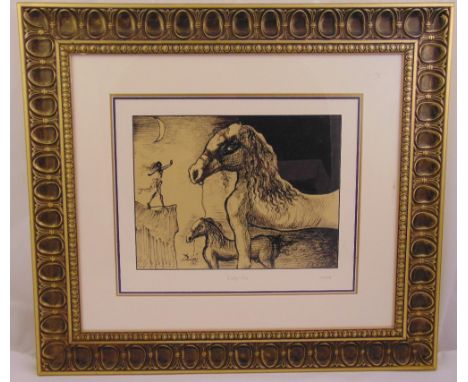 Salvador Dali framed and glazed mono serigraph titled Sixty One, limited edition 276/2751, 30.5 x 40.5cm