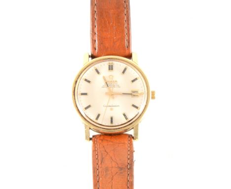 Omega - a gentleman's Automatic Constellation Automatic Chronometer, circular baton dial with date aperture and seconds hand 