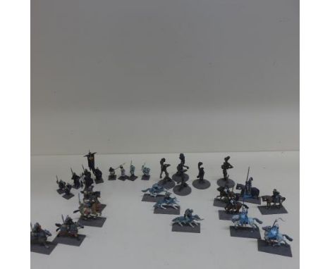 A collection of 119 Lord of the Rings/Fantasy/Wargaming metal/plastic figures - 60 Far Harad Infantry and Mordor Infantry, 18