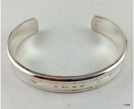 Genuine Tiffany Silver Bangle 