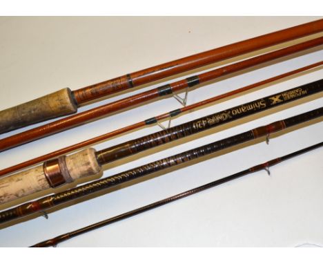 Coarse Fishing Rods (2): Edgar Sealey Float Rod: 10ft 3pc fibreglass with high bridge guides, Brass ferrules, 18" cork handle