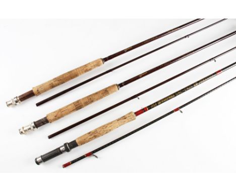 Drennan and Silstar fly rods (3): Drennan "Boat Light Line" 11ft 2pc carbon fly rod, #DT 6-WF 6/7 fully lined guides; Drennan