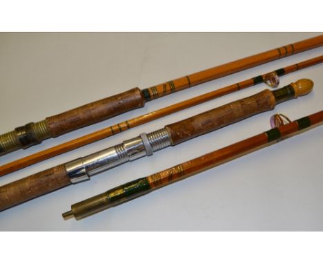 Eggington & Sons Sea Rods (2): 9ft 2pc "Big Game" fishing rod with heavy duty ceramic lined guides wrapped dark green with de