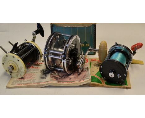 Penn Master Mariner No.349 Deep Sea Fishing Reel - one piece cast spool, harness lugs, rod saddle clamp, Penn screw driver/sp
