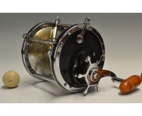 PENN SENATOR 12/0 BIG GAME REEL - stainless steel frame with Bakelite end plates , on/off check, star drag, large light stain