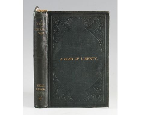 Peard, W - 'A Year of Liberty or Salmon Angling in Ireland' 1867 Feb 1 to Nov 1, London: Horace Cox, in cloth boards some wea
