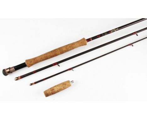 Hardy Graphite Still Water Trout Fly Rod:11' 3pc graphite - line #7-8 bronzed reel fittings c/w butt extension and original r