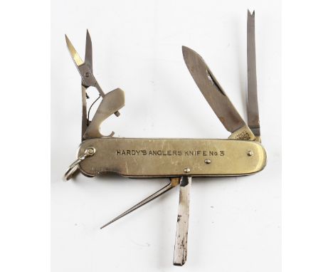 Hardy The Dry Fly Angler's Knife No. 3 and box -c/w all 8x tools to include large blade, scissors, disgorger, file, lance, st