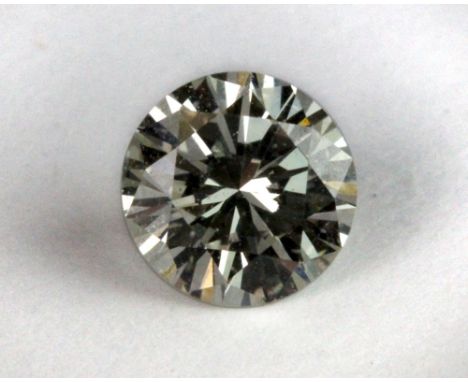 An unmounted brilliant cut diamond (approx 0.48ct) with EDR certificate clarity VS1 colour K.