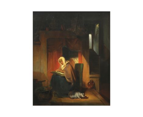 19th Cent. Belgian oil on panel - signed Jan Hendrik Van de Laar||VAN DE LAAR HENDRIK JAN (1807 - 1874) olieverfschilderij op