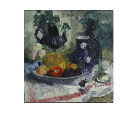 20th Cent. Belgian oil on panel - signed Victor Simonin||SIMONIN VICTOR (1877 - 1946) olieverfschilderij op paneel : "Stillev