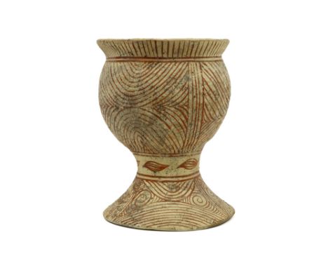 Siamese Ban Chiang urn in earthenware with red sludge to be dated in the Neolithic period till Iron Age||THAILAND - BAN CHIAN